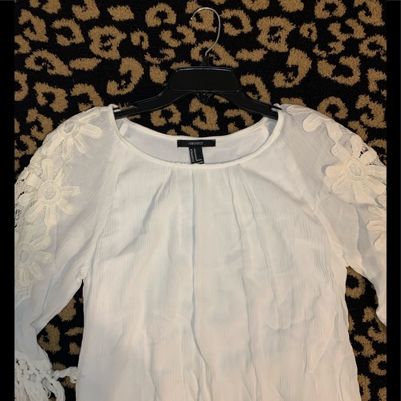 Forever 21 Cream Fringe Dress - Picture 6 of 6